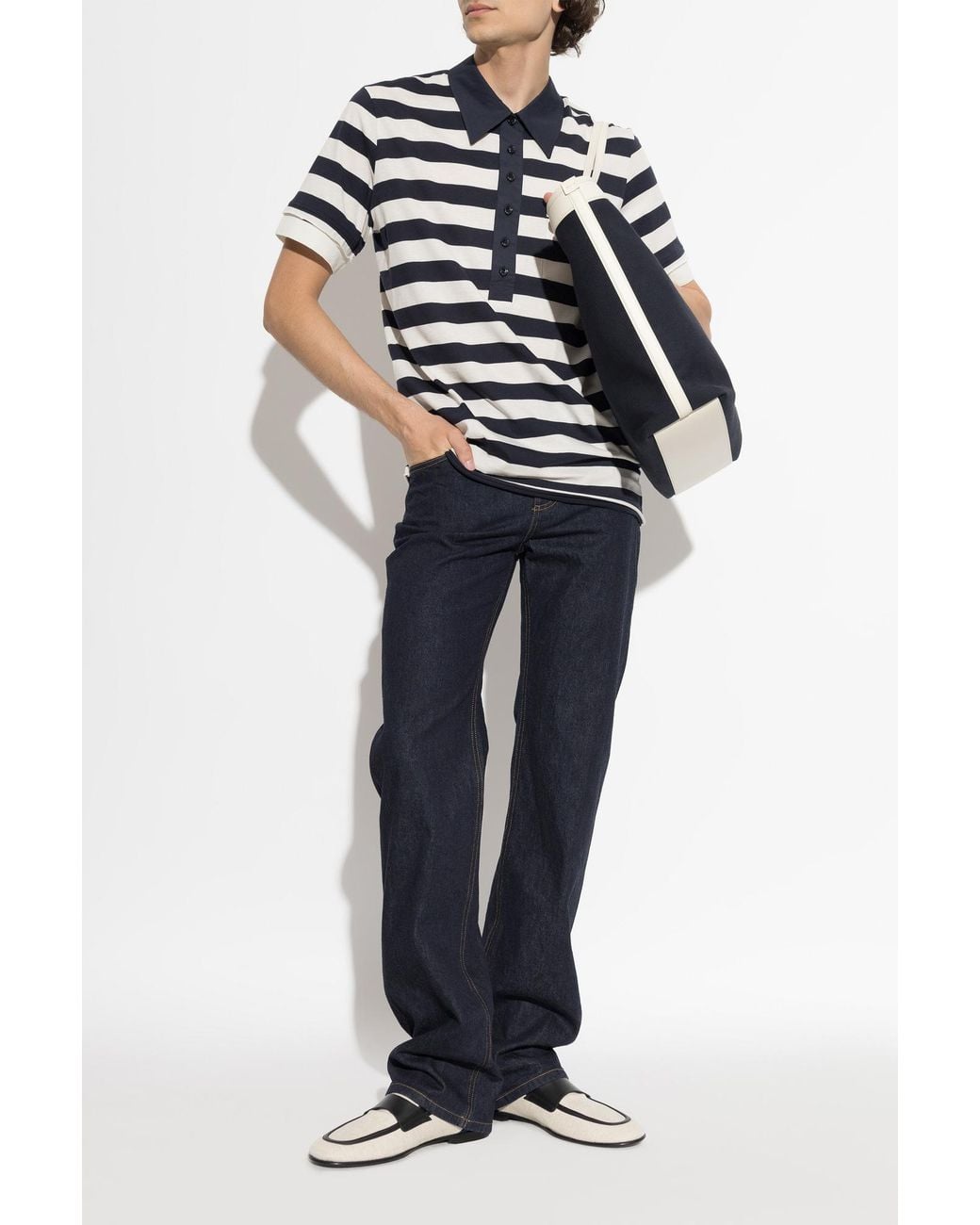 Dolce & Gabbana Blue Polo Shirt With Pocket for men