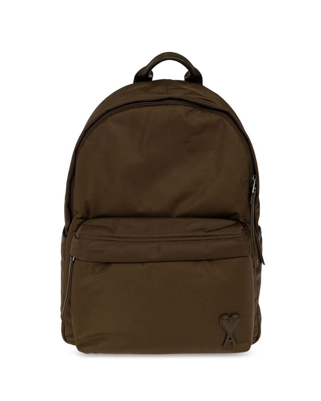 AMI Brown Logo Backpack