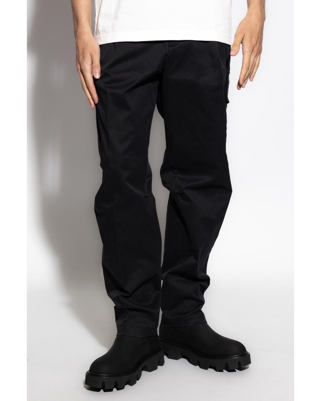 Moncler Black Cargo Pants for men