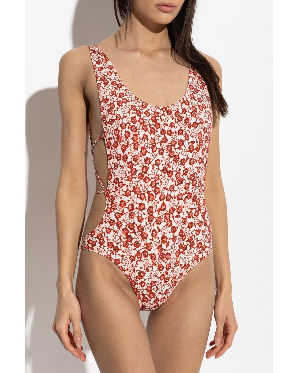 Isabel Marant Red One-Piece Swimsuit "Tenisia"