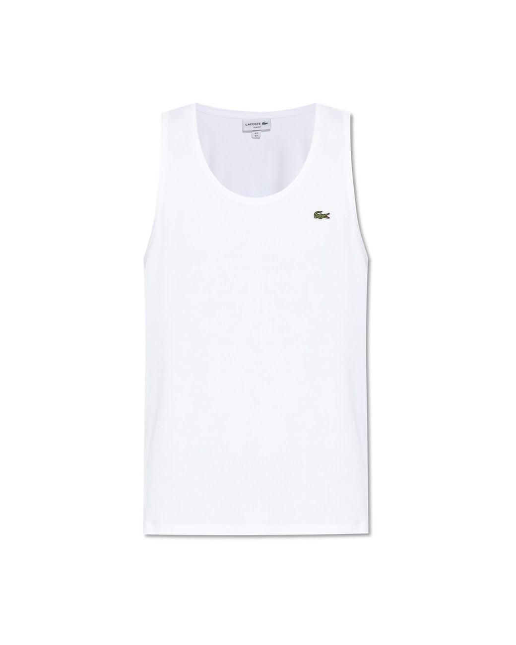 Lacoste White Sleeveless T-Shirt for men
