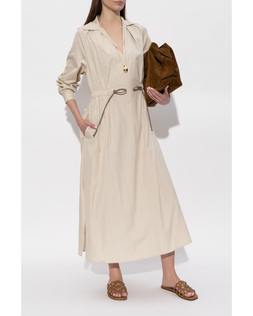 Max Mara White Dress 'Pedaggi'