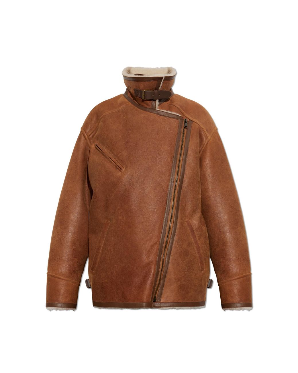 Isabel Marant Brown Shearling Coat "Adelina"