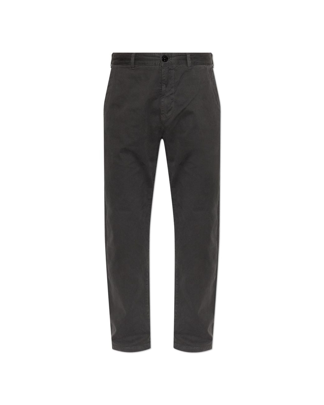 Stone Island Black Straight-Leg Trousers for men