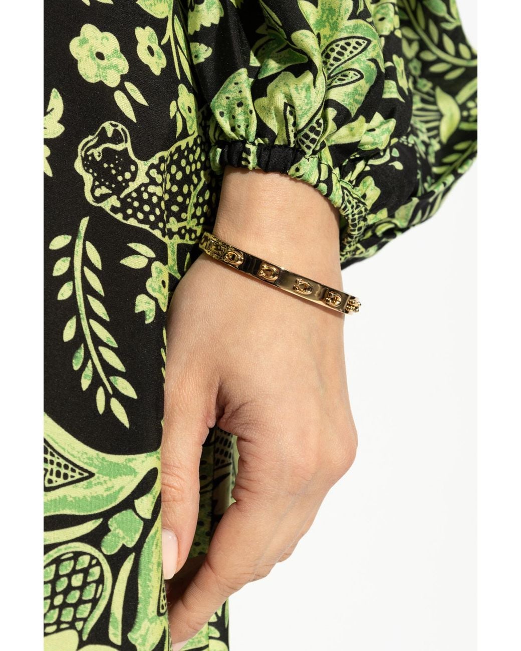COACH Green Brass Bracelet