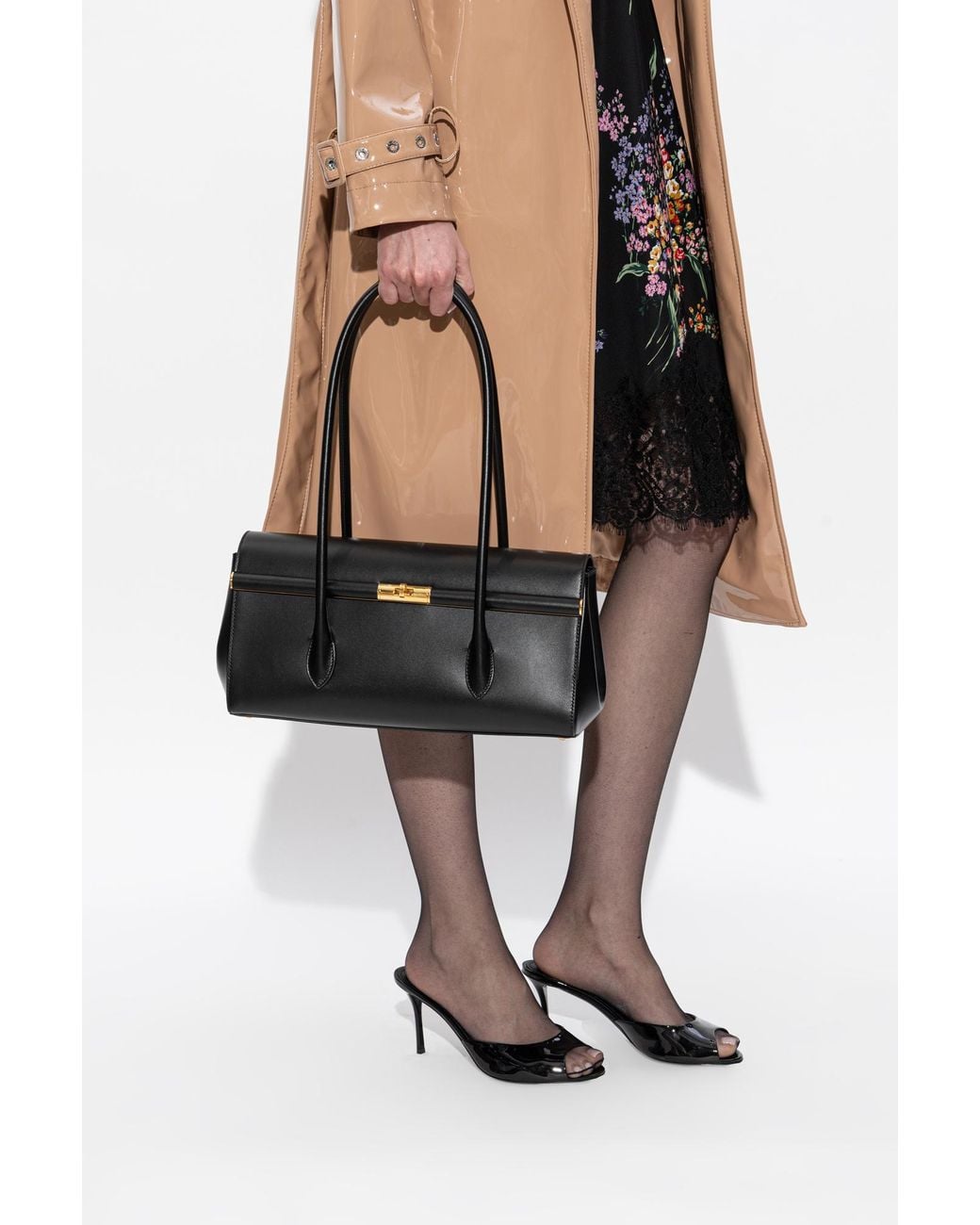 Dolce & Gabbana Black Shoulder Bag 'Marlene'