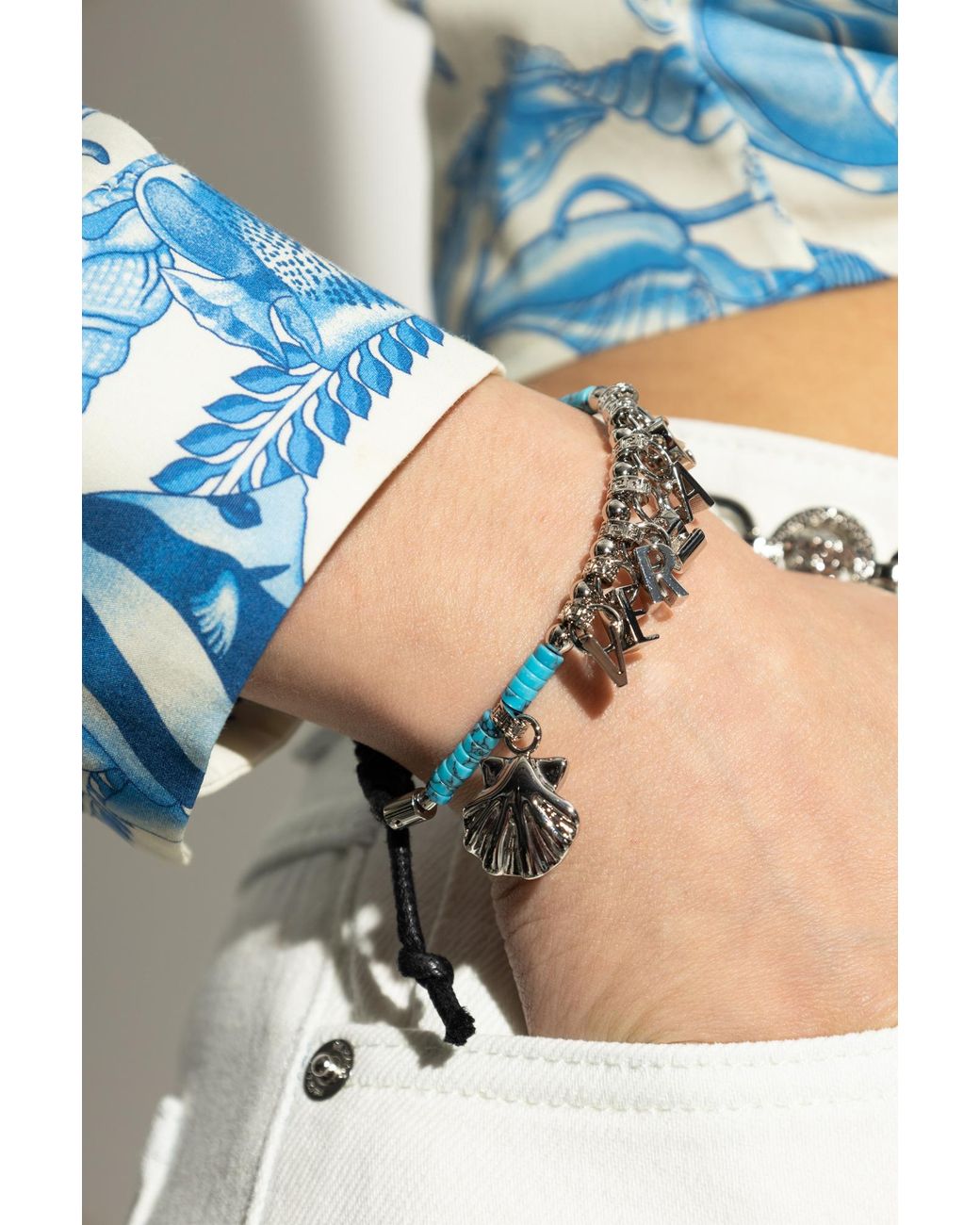 Versace Blue Charm Bracelet