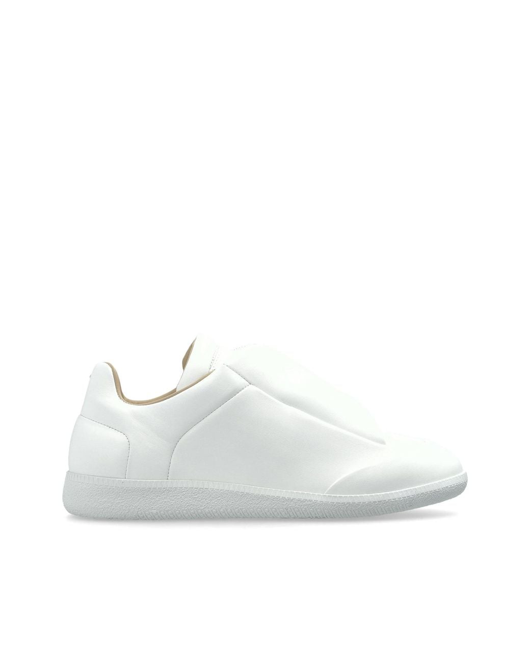 Maison Margiela White Leather Sports Shoes