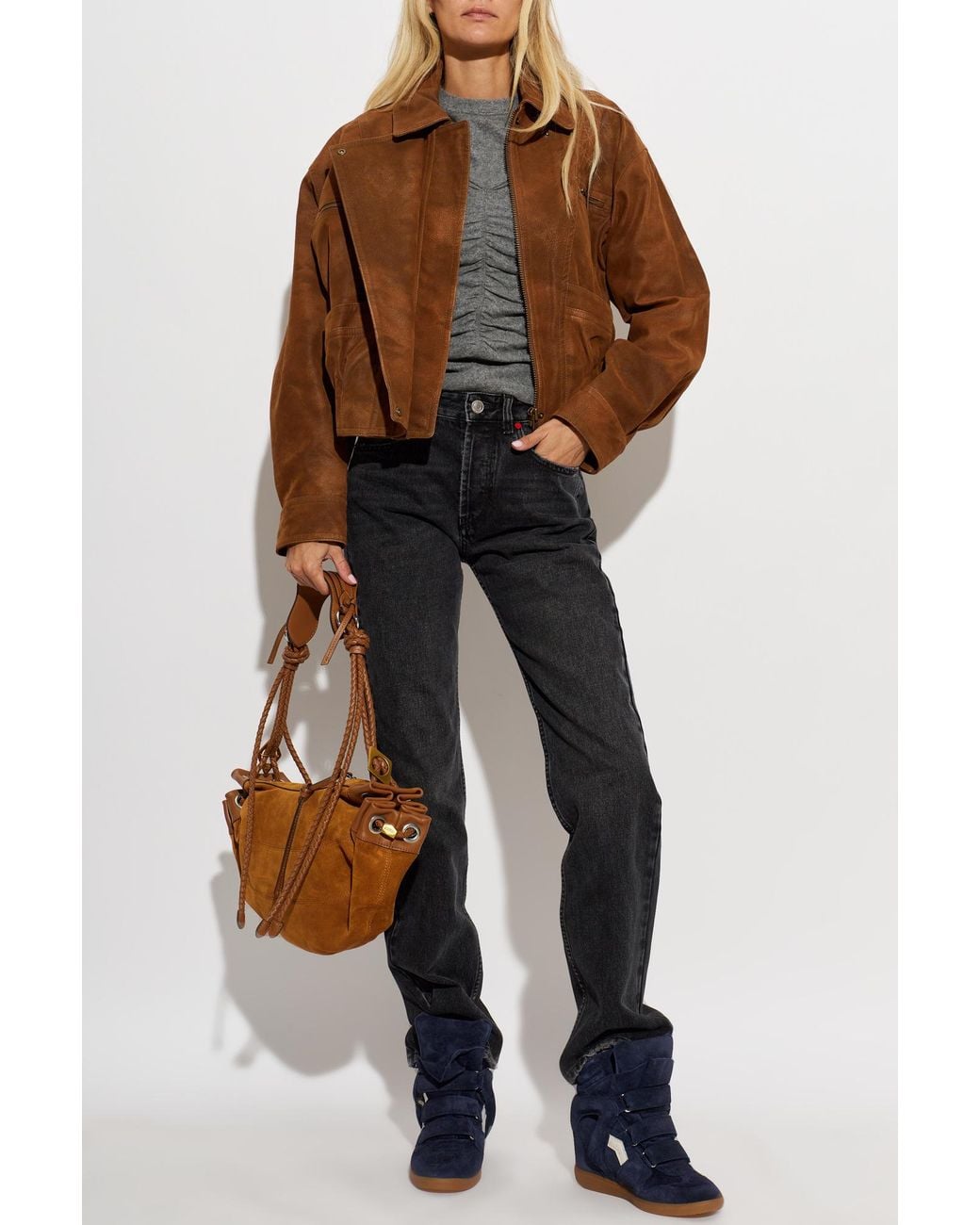 Isabel Marant Gray Top 'Delesa'