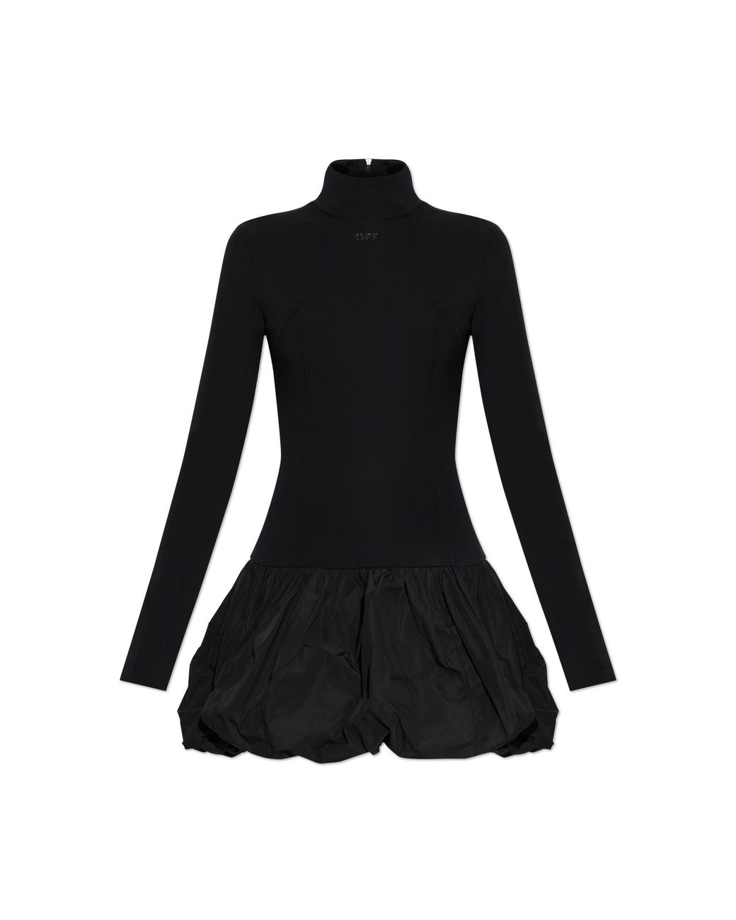 Off-White c/o Virgil Abloh Black Dress With A Flared Skirt