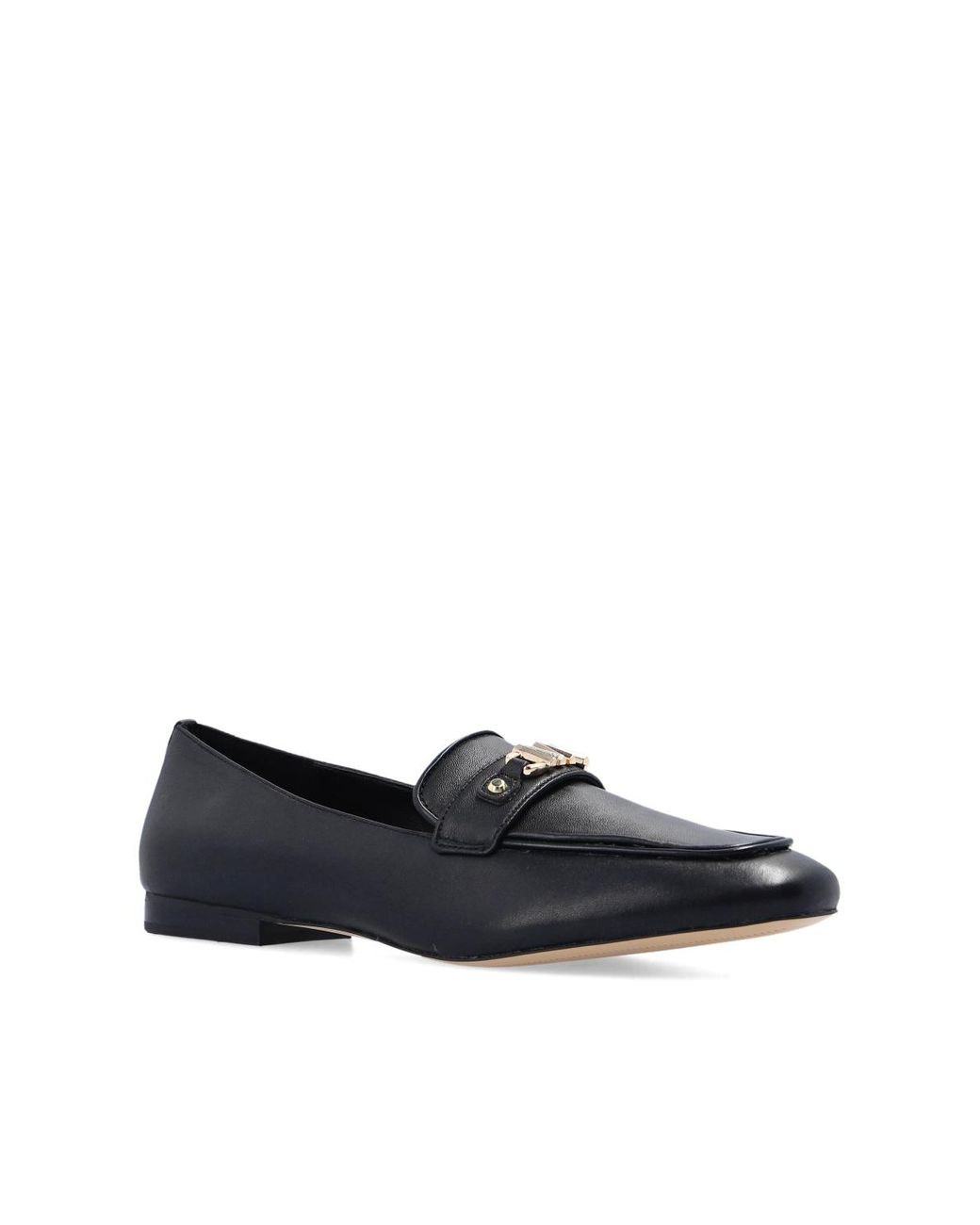 MICHAEL Michael Kors farrah Leather Loafers in Black Lyst UK