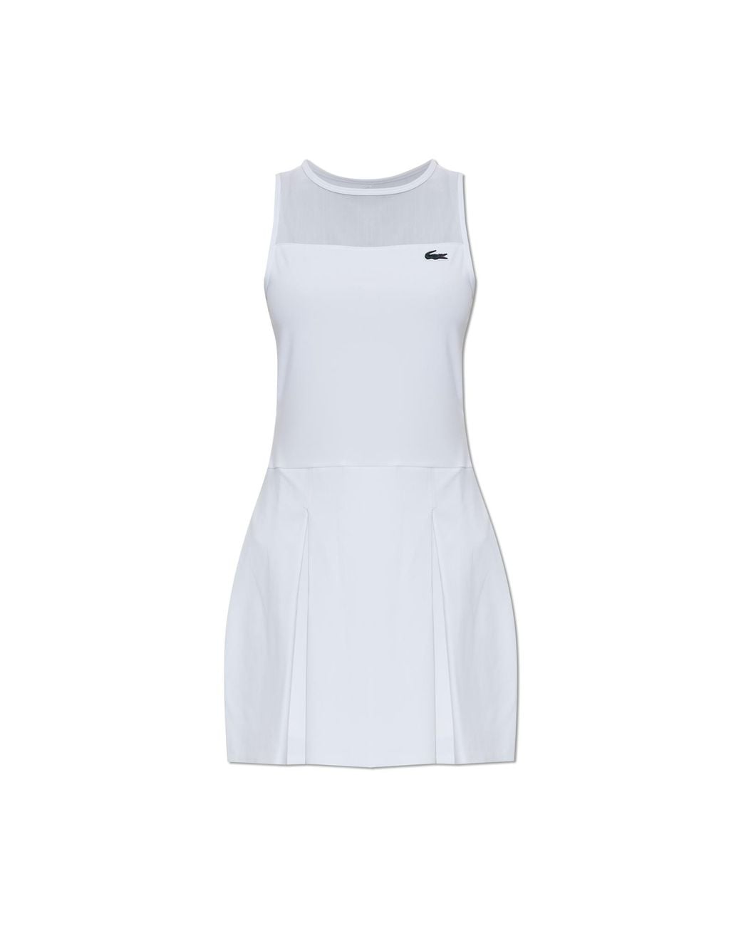 Lacoste White Dress With Attached Shorts