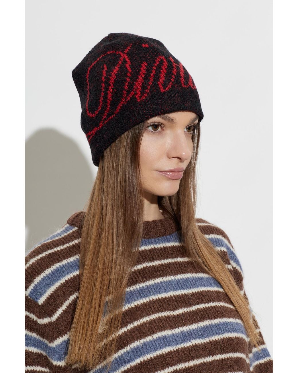Carne Bollente Red Cap With Decorative Inscription