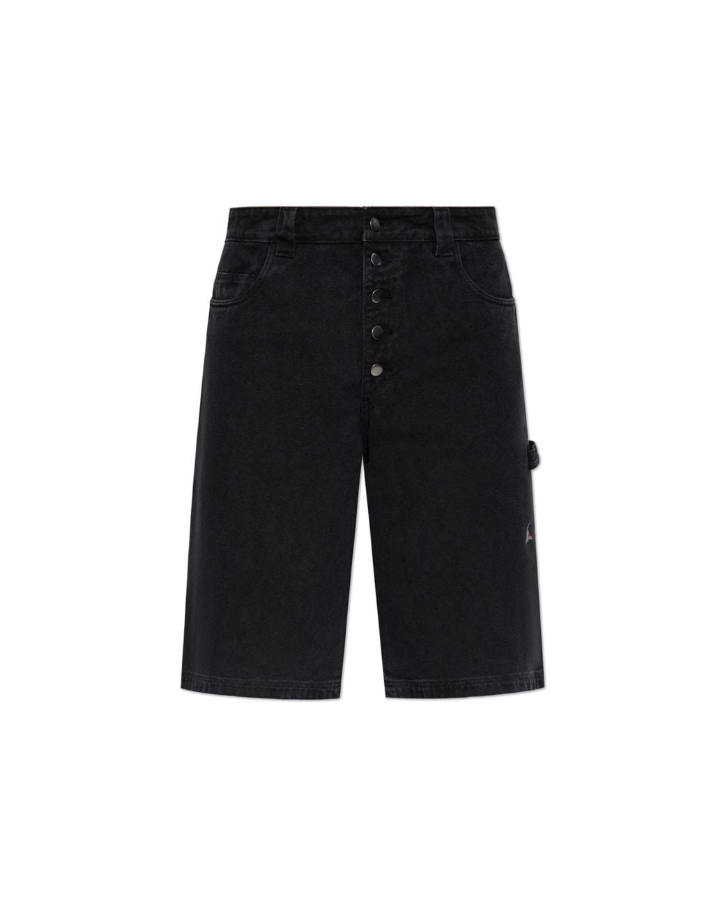 Roa Black Logo Shorts for men