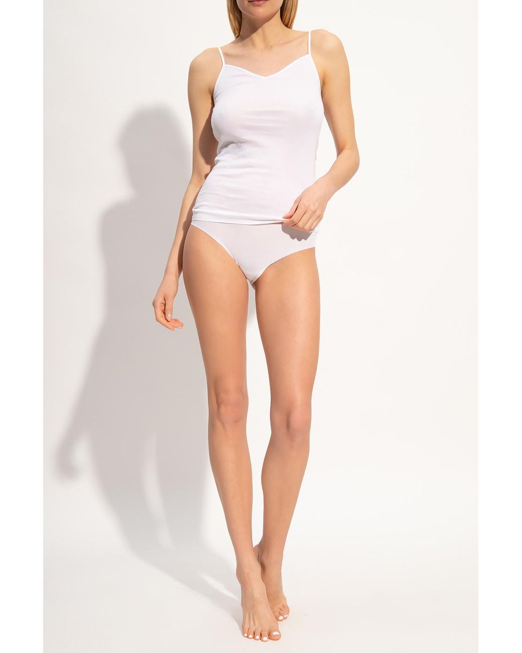 Hanro White Cotton Briefs