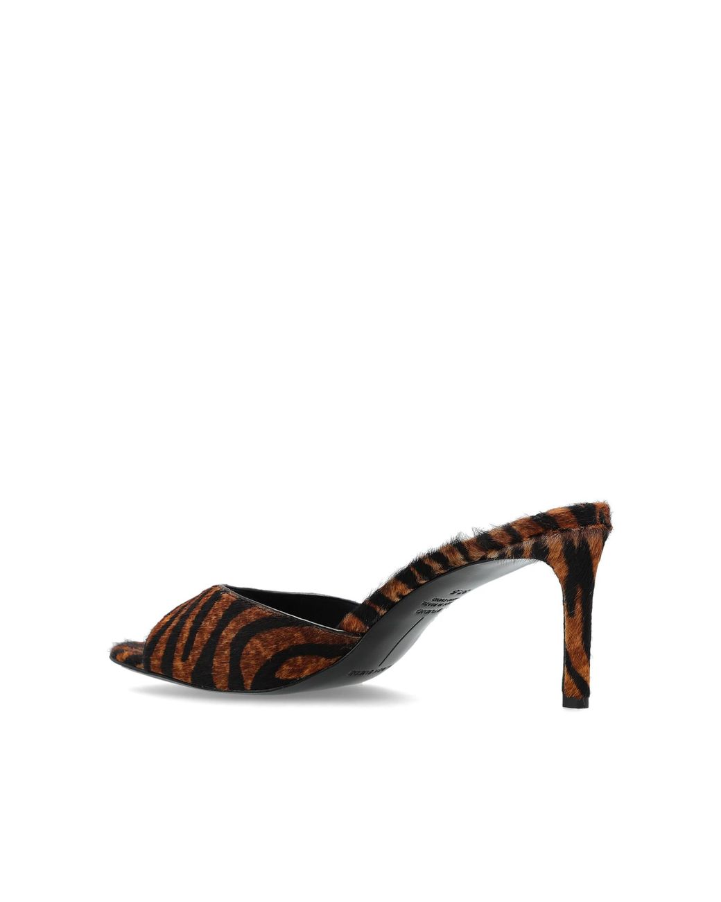 Black Suede Studio Brown Heeled Mules 'Freddy 65'