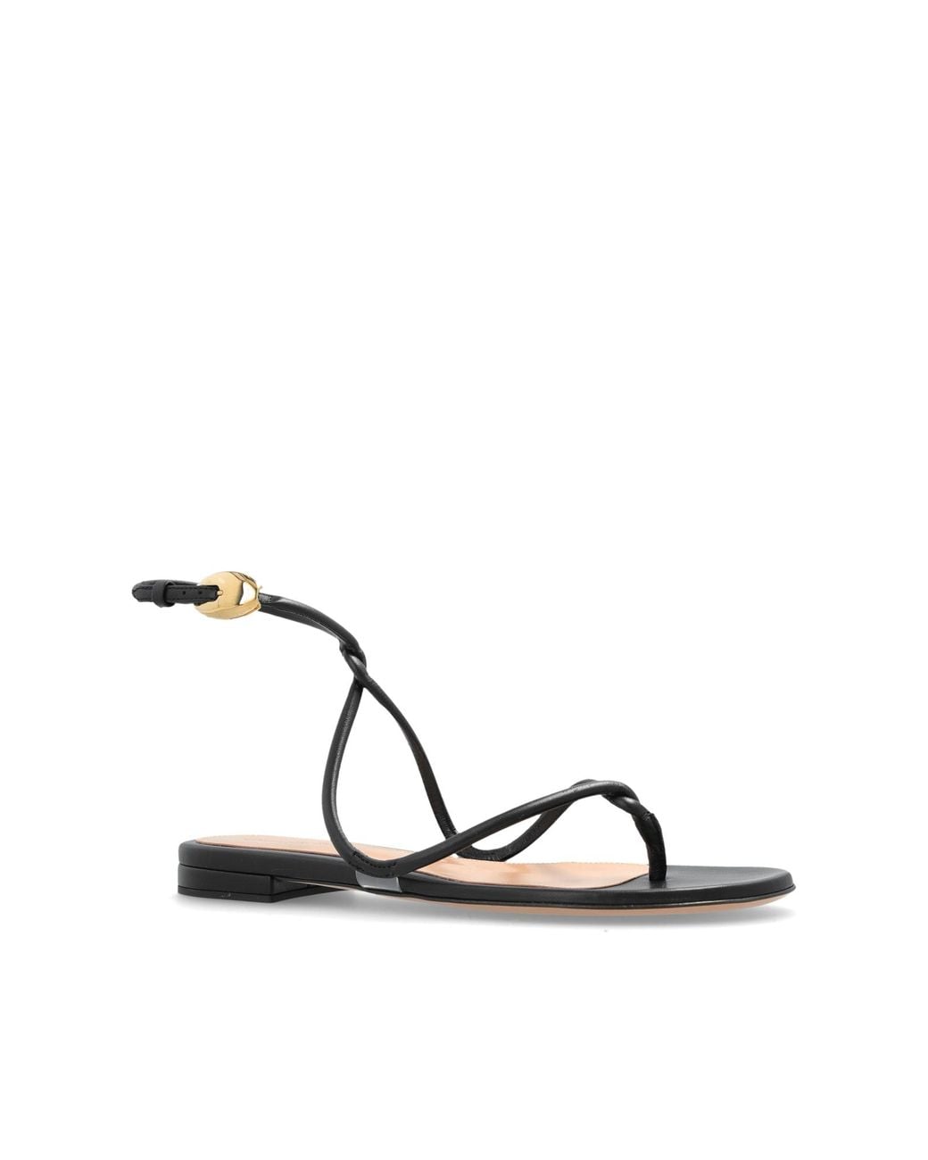 Gianvito Rossi Black Leather Shoes "Mamba"