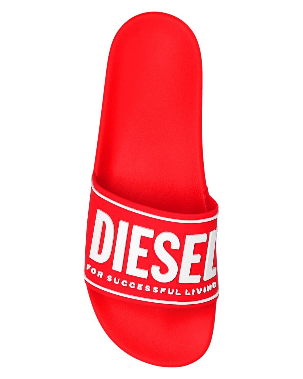 DIESEL Red 'Sa-Mayemi' Slide Sandals for men