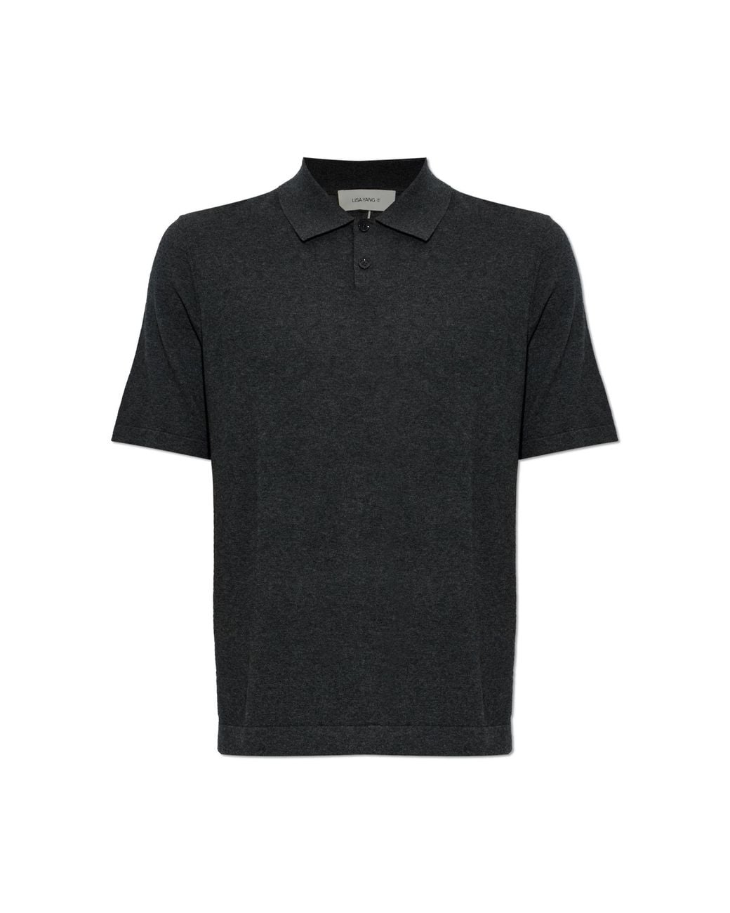 Lisa Yang Black Polo 'Keir' for men