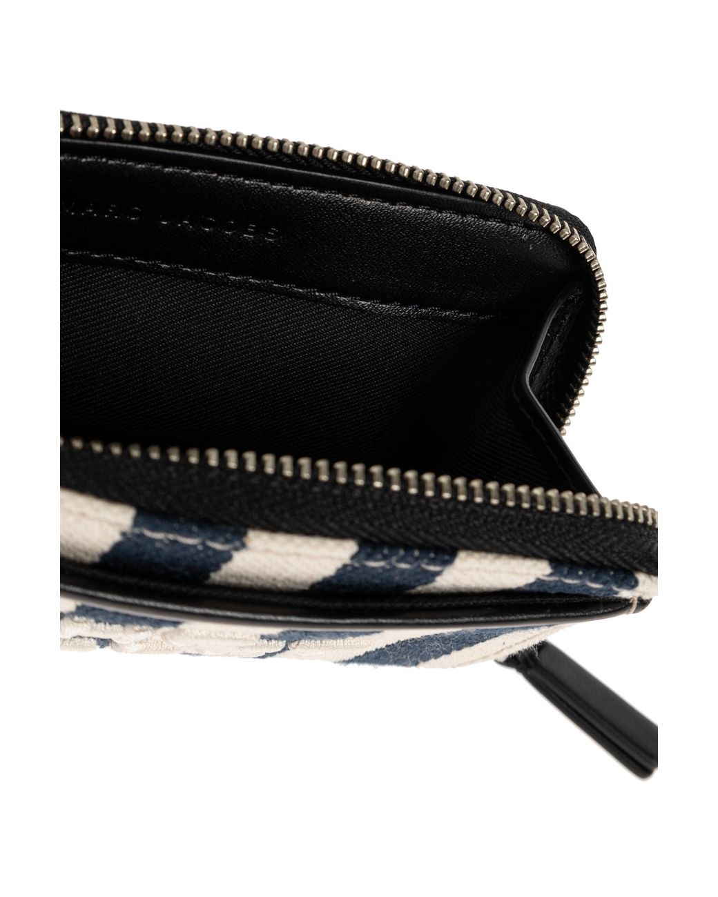 Marc Jacobs Black Wallet With Striped Pattern