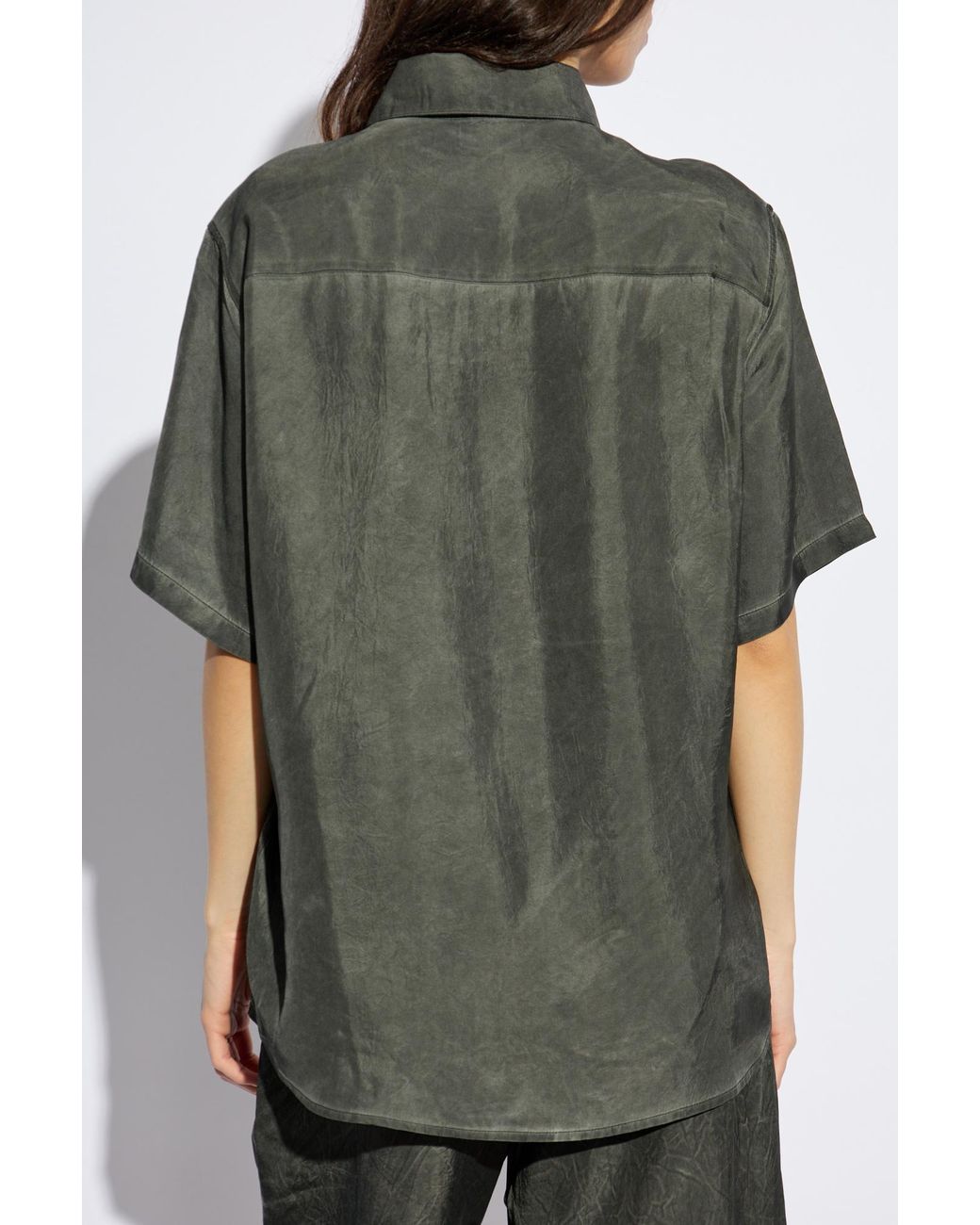 DIESEL Gray Shirt S-Leon-Short