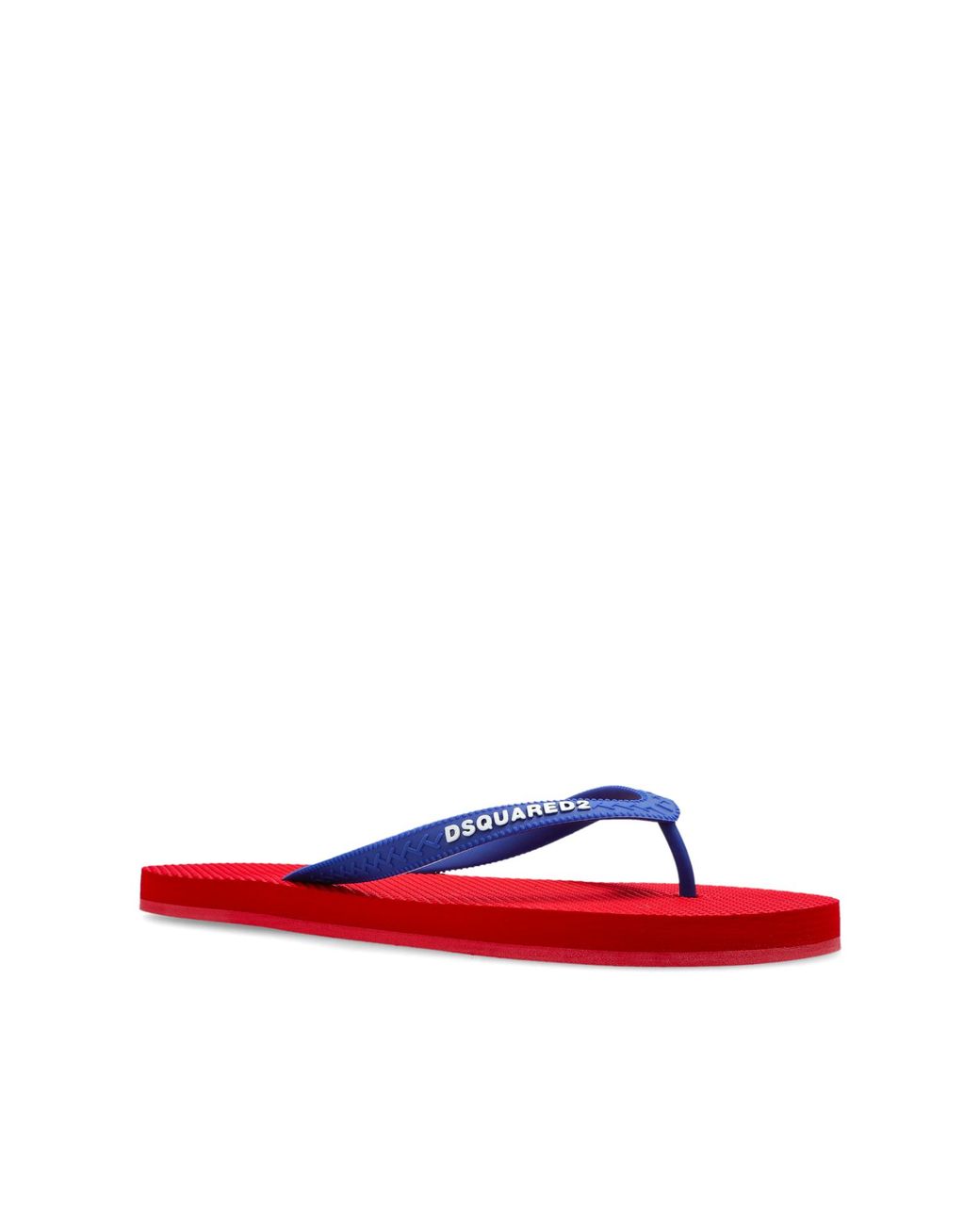 DSquared² Red Flip-Flops With Logo
