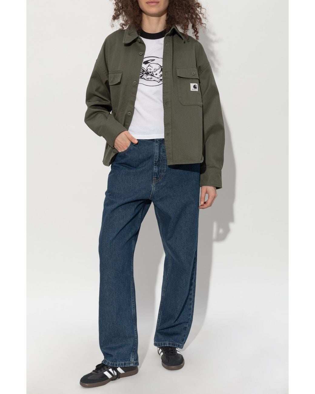 Carhartt Green Denim Shirt "Kelly"