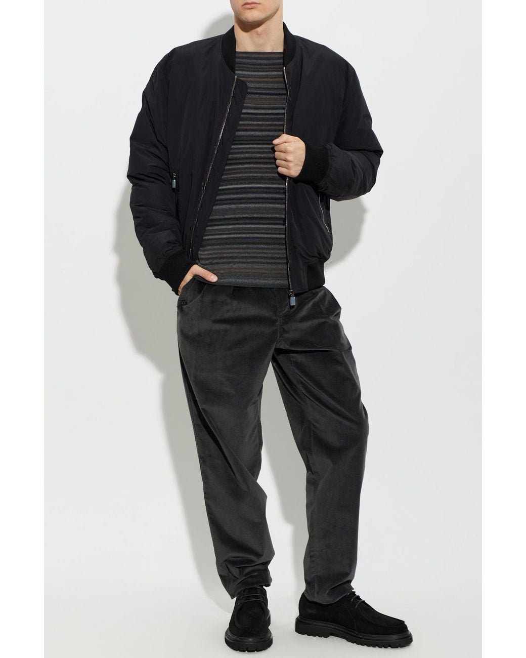 Dolce & Gabbana Black Insulated 'Bomber' Jacket for men