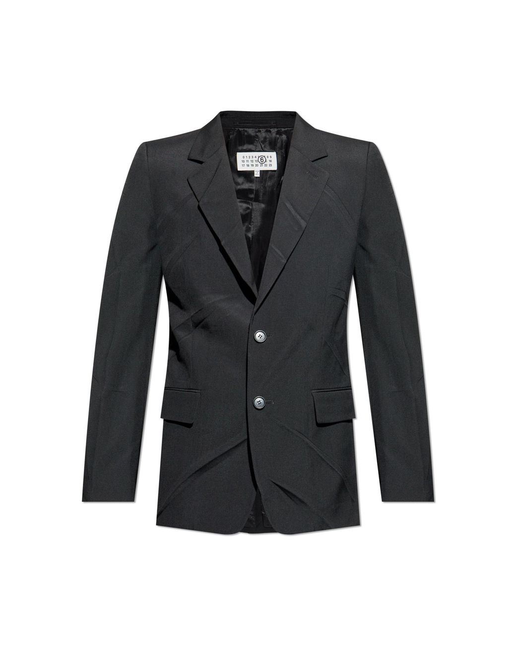 MM6 by Maison Margiela Black Single-Breasted Blazer for men