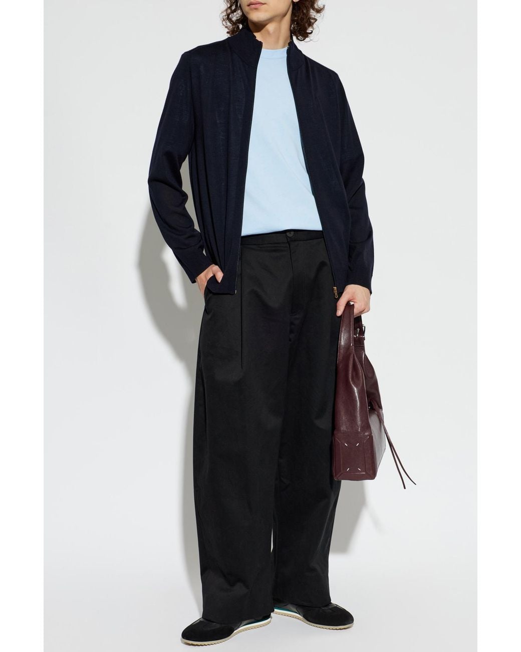 Paul Smith Blue T-Shirt With A Patch for men