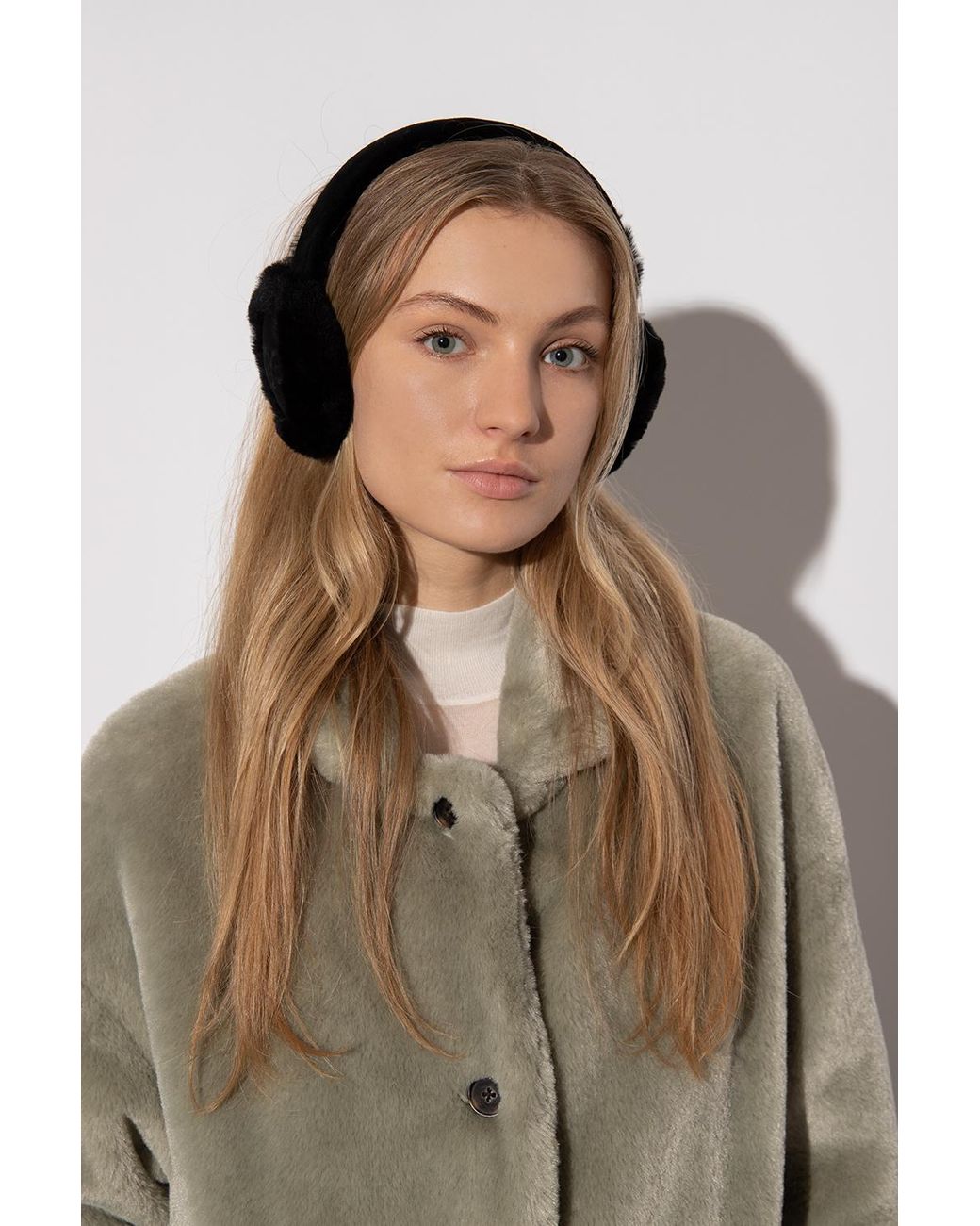 Ugg Black Earmuffs With Logo