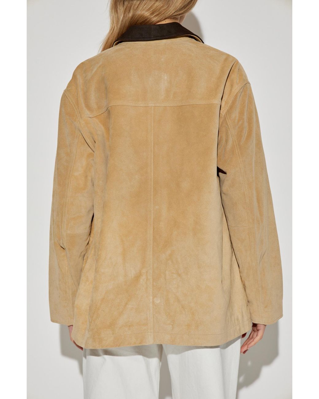 Rag & Bone Natural Loose-Fit Suede Jacket