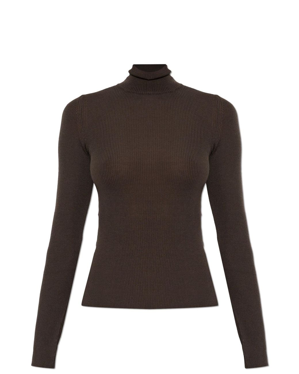Max Mara Black 'Cavallo' Wool Turtleneck