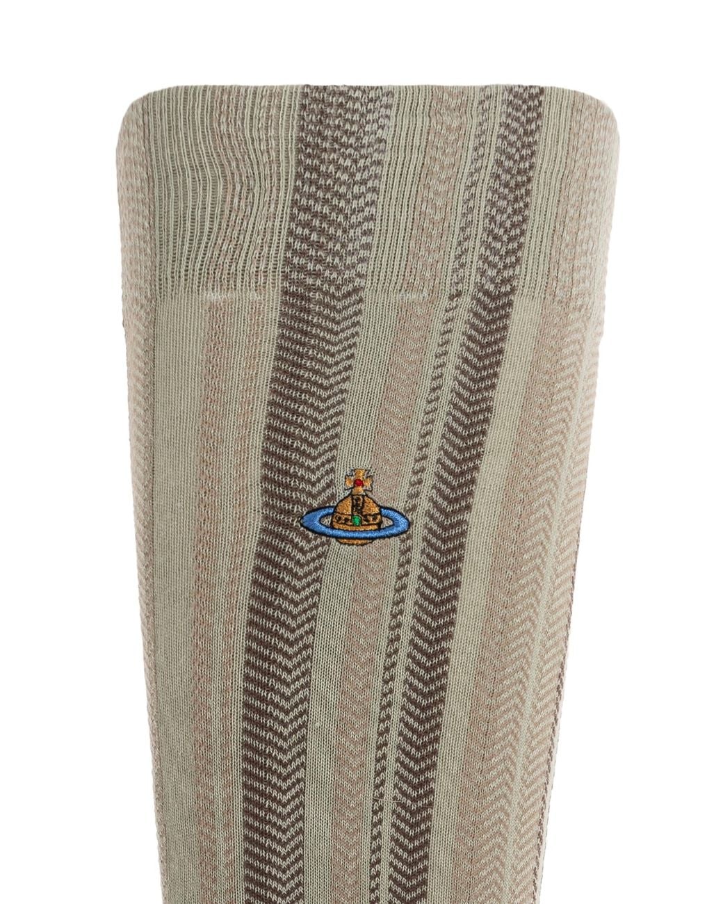 Vivienne Westwood Green Patterned Socks