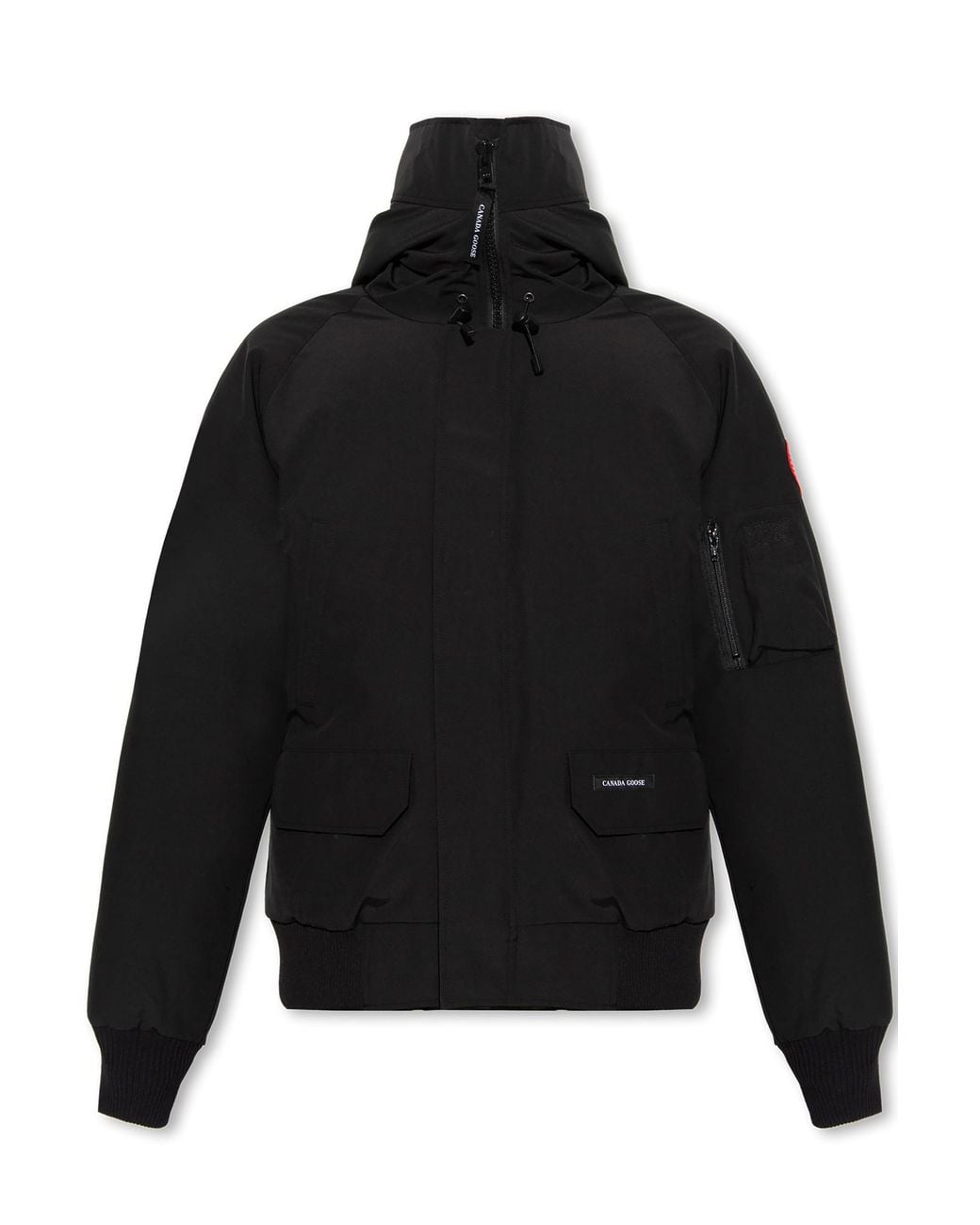 Canada Goose Black Down Jacket 'Chilliwack' for men