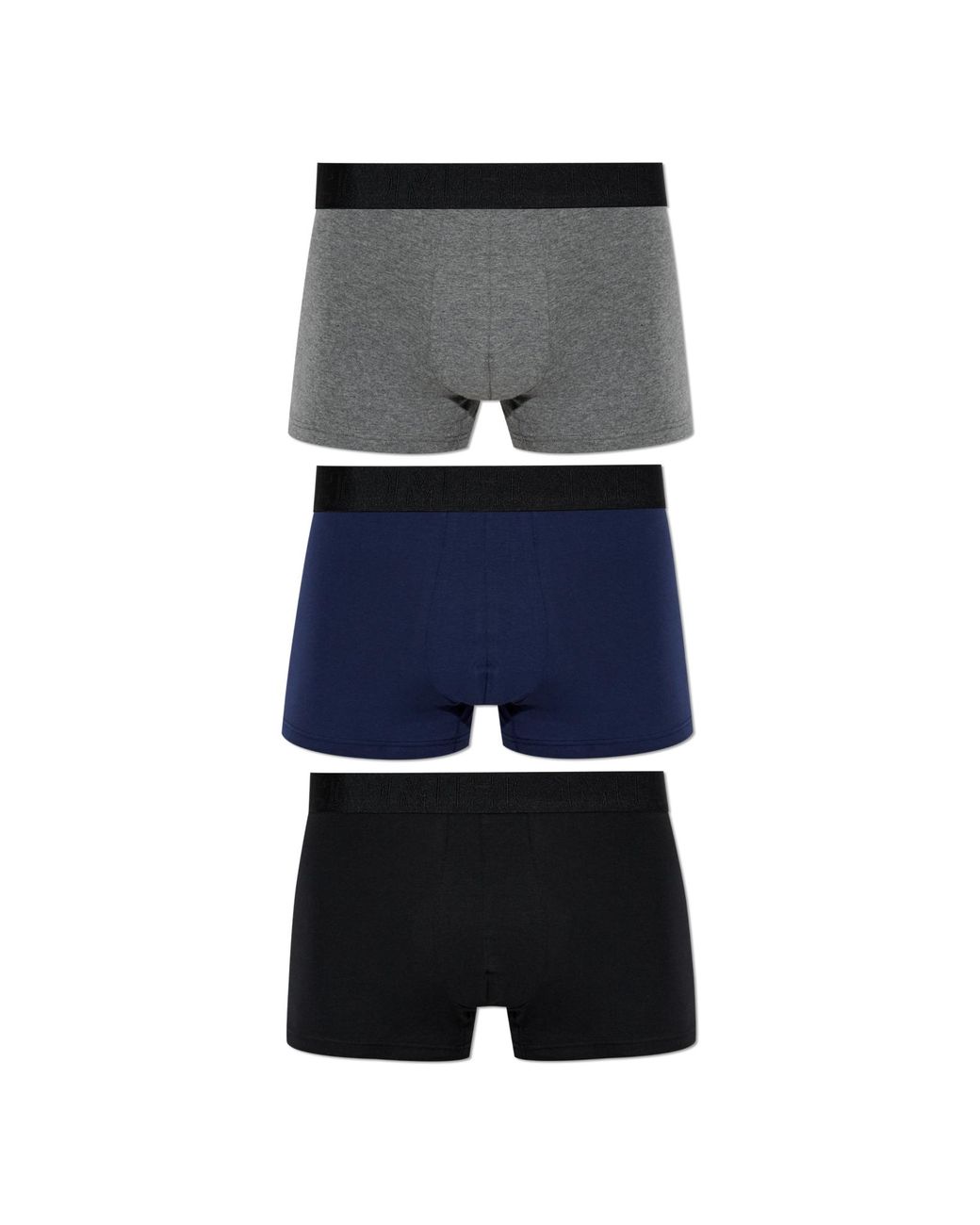 Hom Blue Three-Pack Of Boxer Briefs 'Tonal #2' for men