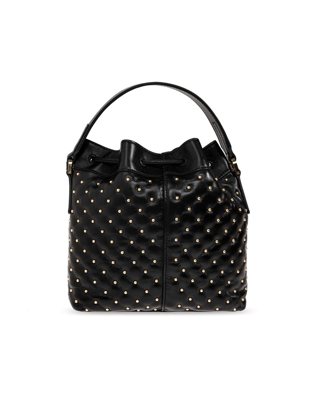 Ferragamo Black Leather Bag 'Drawstring'
