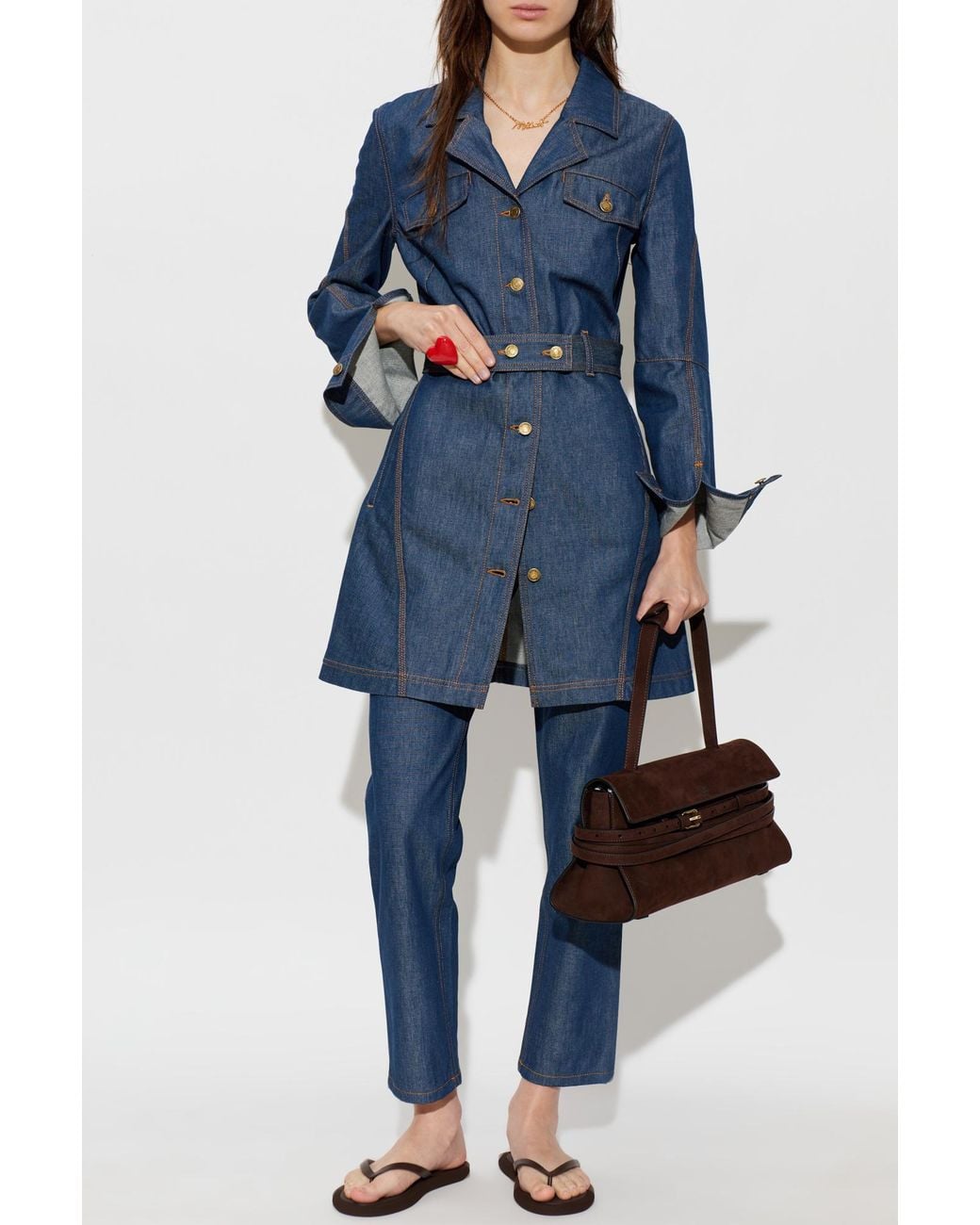 Moschino Blue Jeans With Tapered Legs