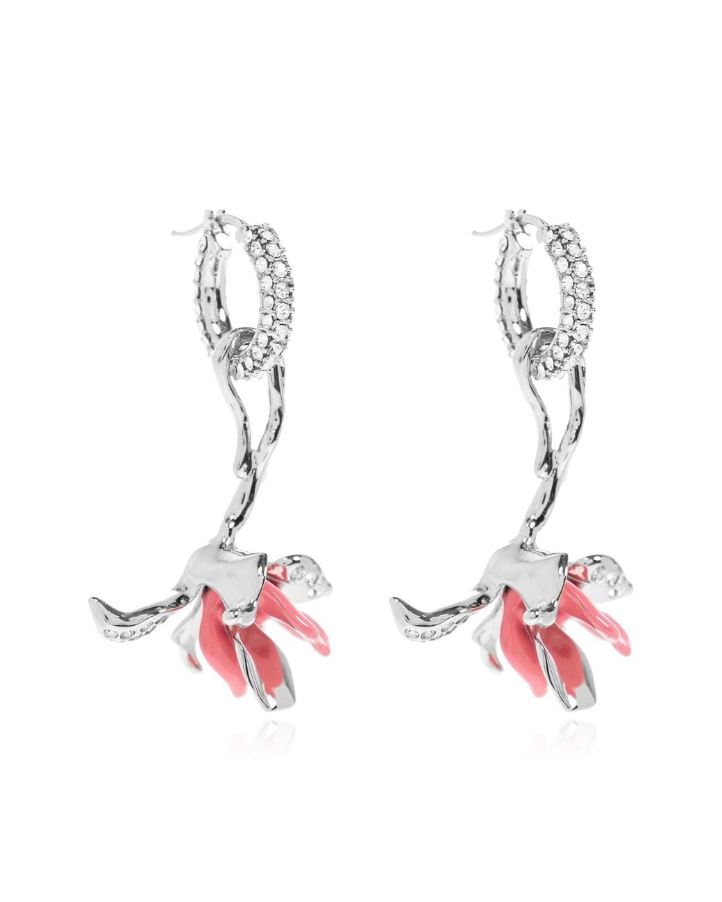 Marni White Earrings With Pendants