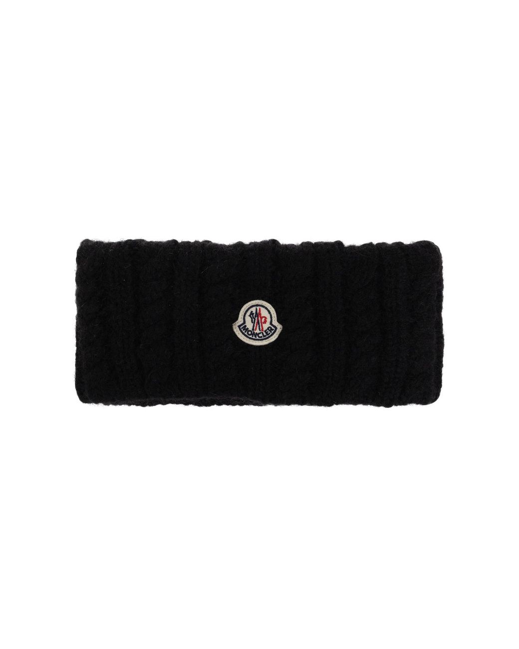 Moncler Black Headband With Logo