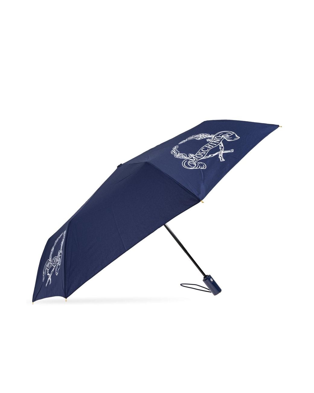 Moschino Blue Folding Umbrella