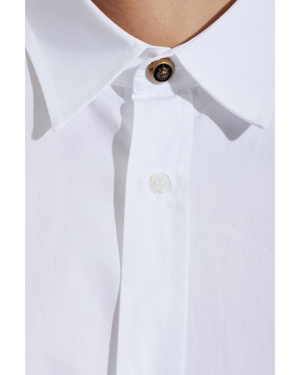 Balmain White Classic Shirt for men