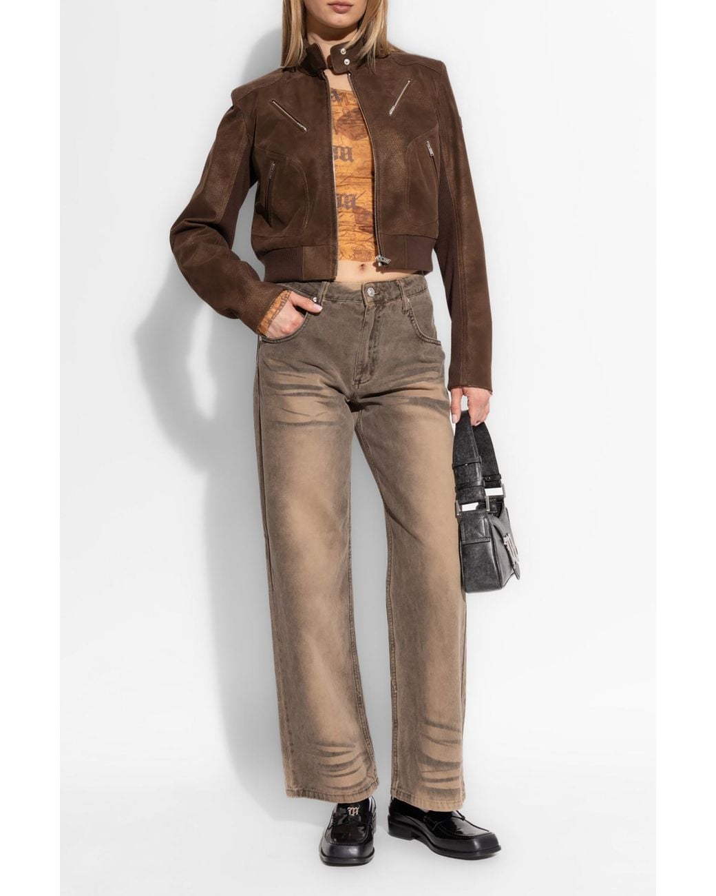 M I S B H V Natural High-Waisted Jeans