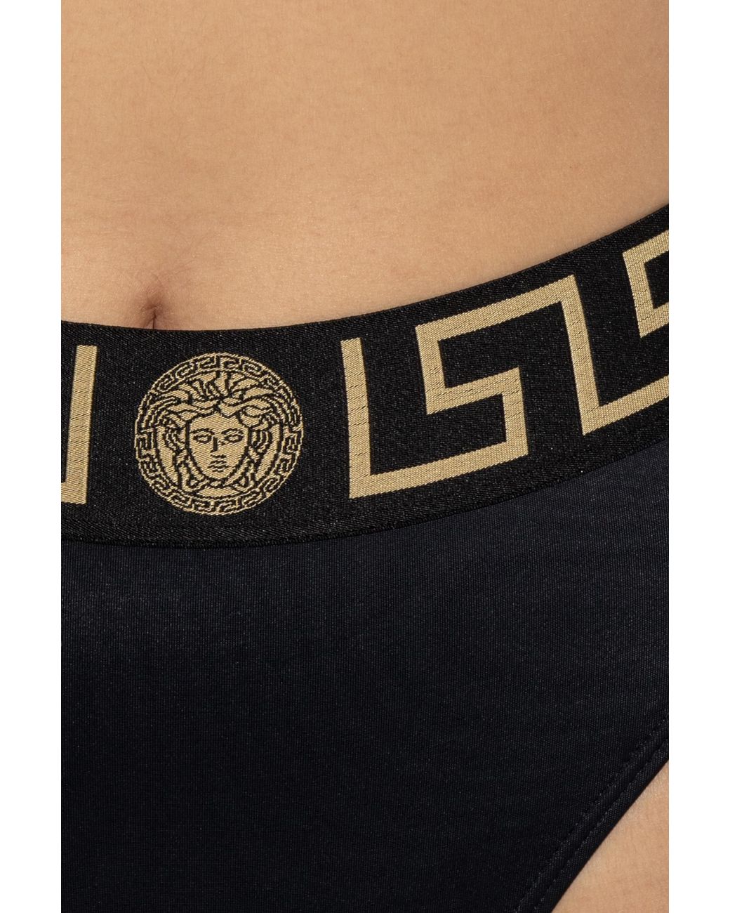 Versace Black Swimsuit Bottom