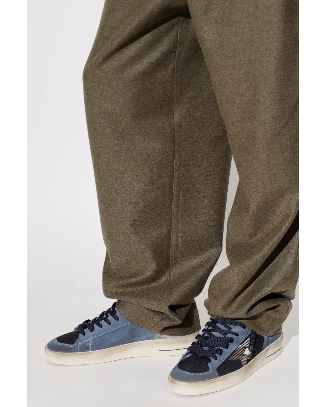 Golden Goose Deluxe Brand Blue 'Stardan Under Net Star' Sports Shoes for men