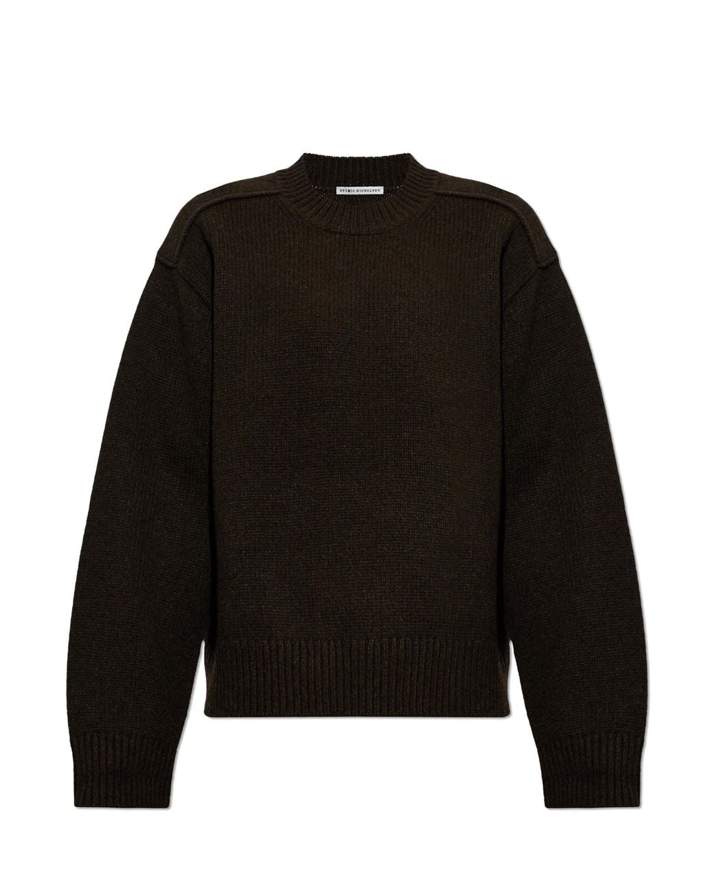 Studio Nicholson Black Wool Sweater 'Berez' for men