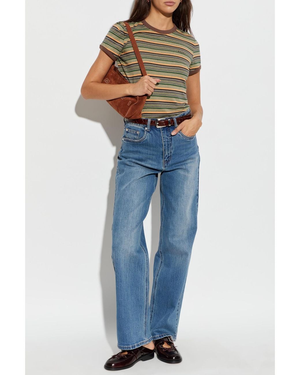 Marni Green Ribbed T-Shirt