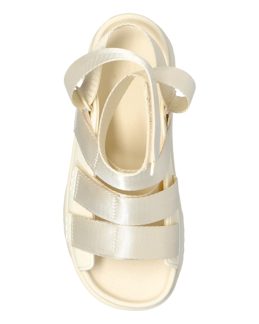 UGG ゴールデンライズ　ホワイト UGG Goldenrise Platform Sandals in White | Lyst