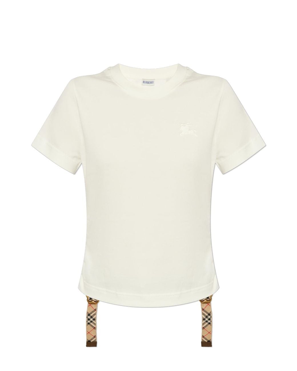 Burberry Blue T-Shirt With Side Drawstring