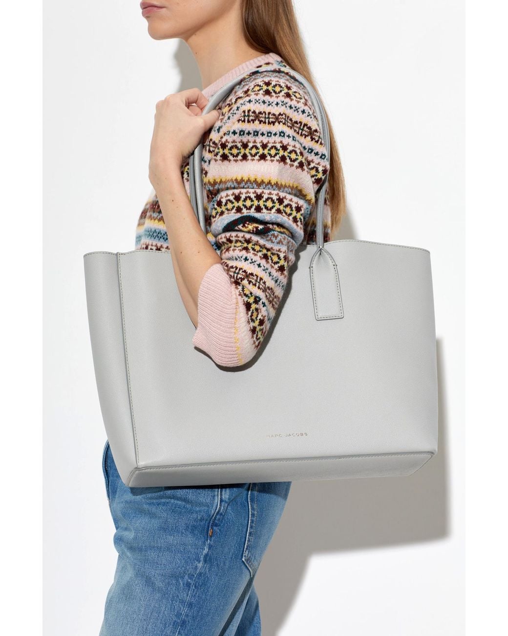 Marc Jacobs Gray Leather 'Work Tote'
